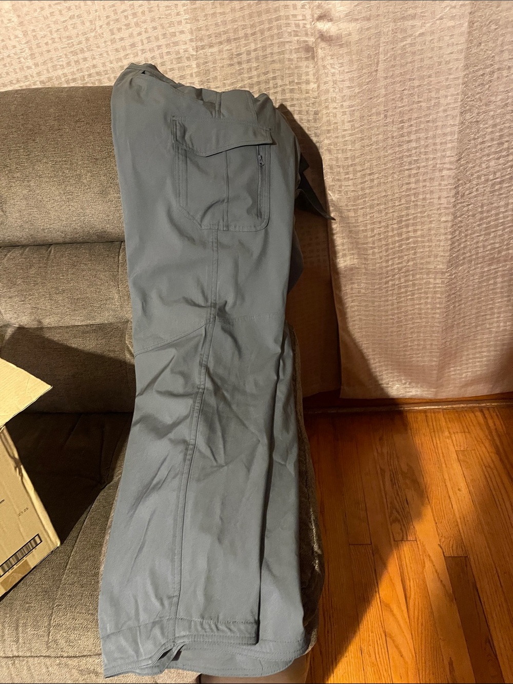 Men's Grey Performance Pants men cargo